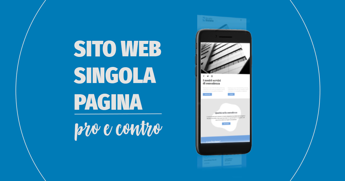 sito web pagina singola